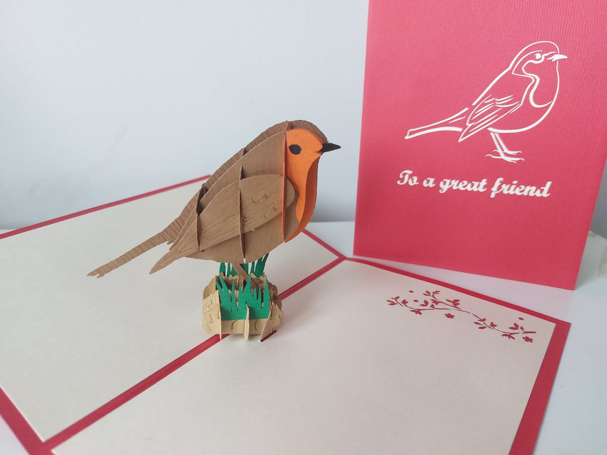 Robin Pop Up Card