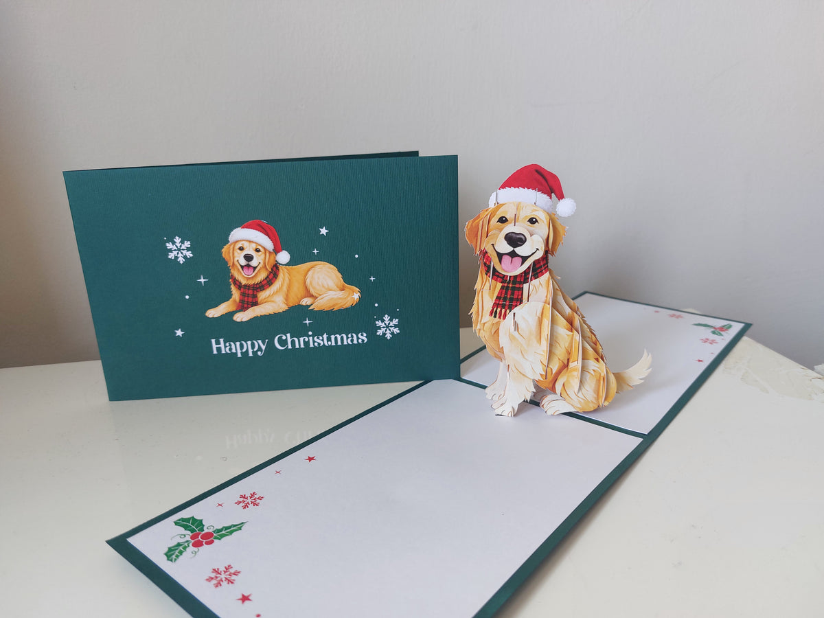 Christmas Golden Retriever