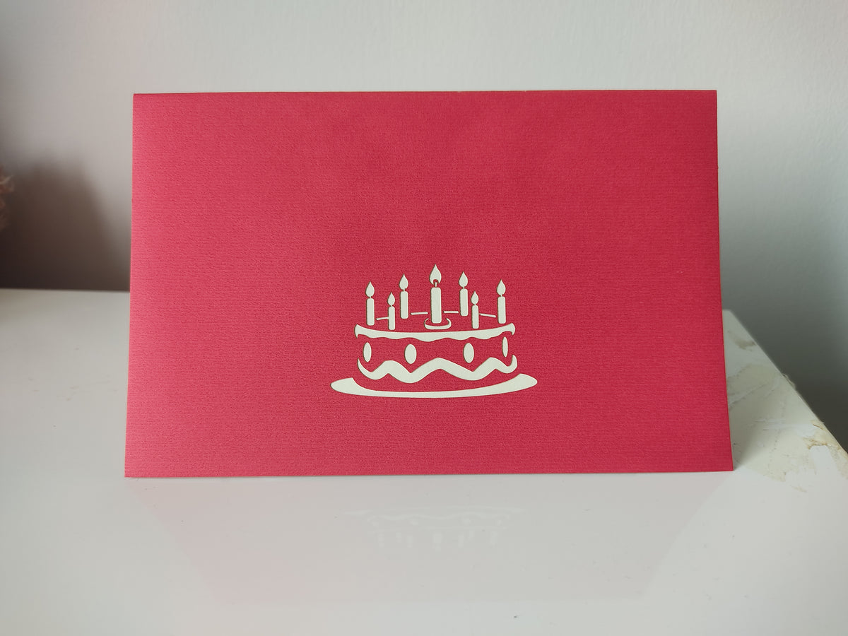 Birthday Cake Pop Up Card