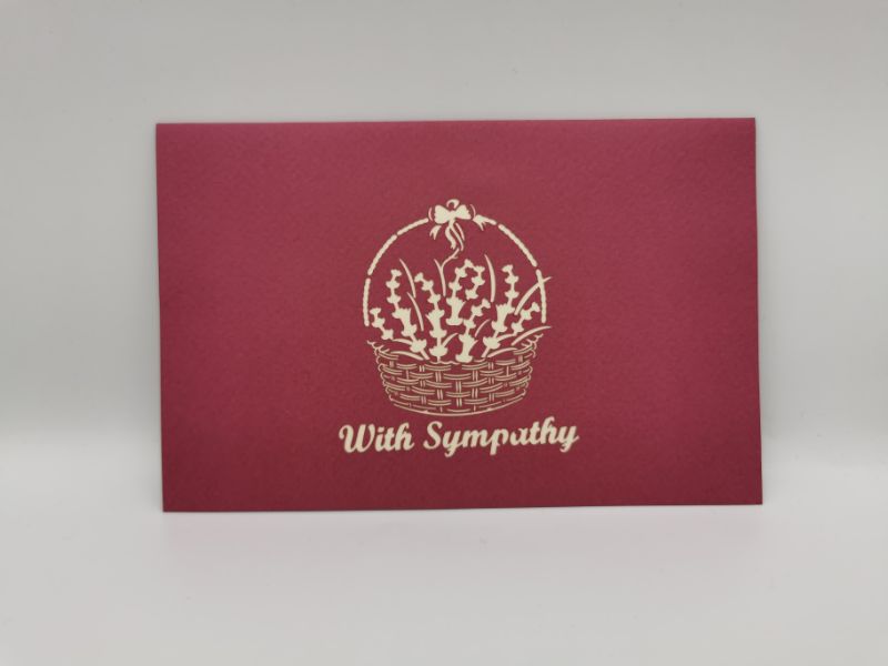 With Sympathy Lavender Basket