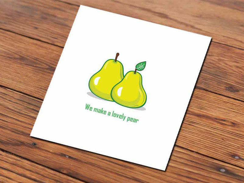 We make a lovely pear (2D card)