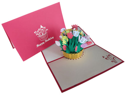 Birthday Tulip Basket