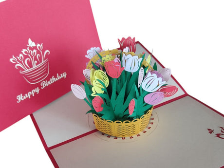 Birthday Tulip Basket