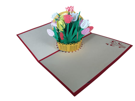 Birthday Tulip Basket