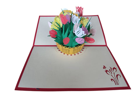 Birthday Tulip Basket