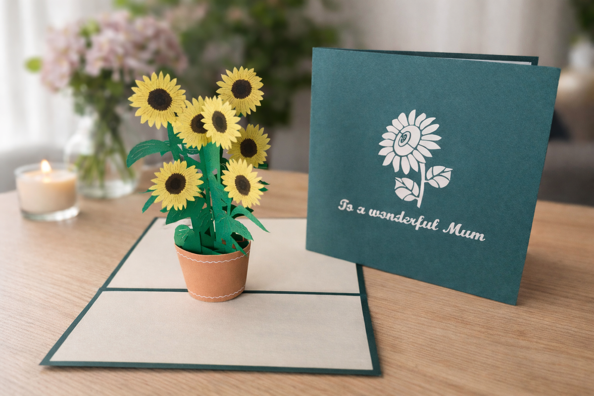 To a wonderful Mum sunflower