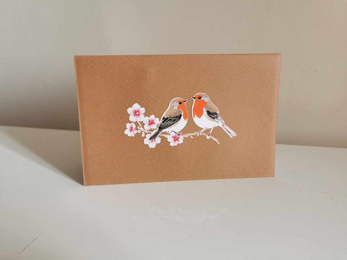 Cherry Blossom Robins