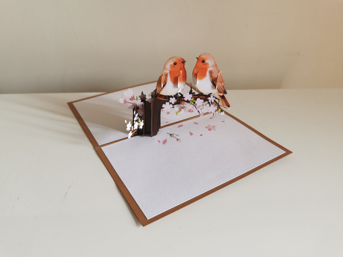 Cherry Blossom Robins