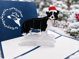 Christmas Border collie