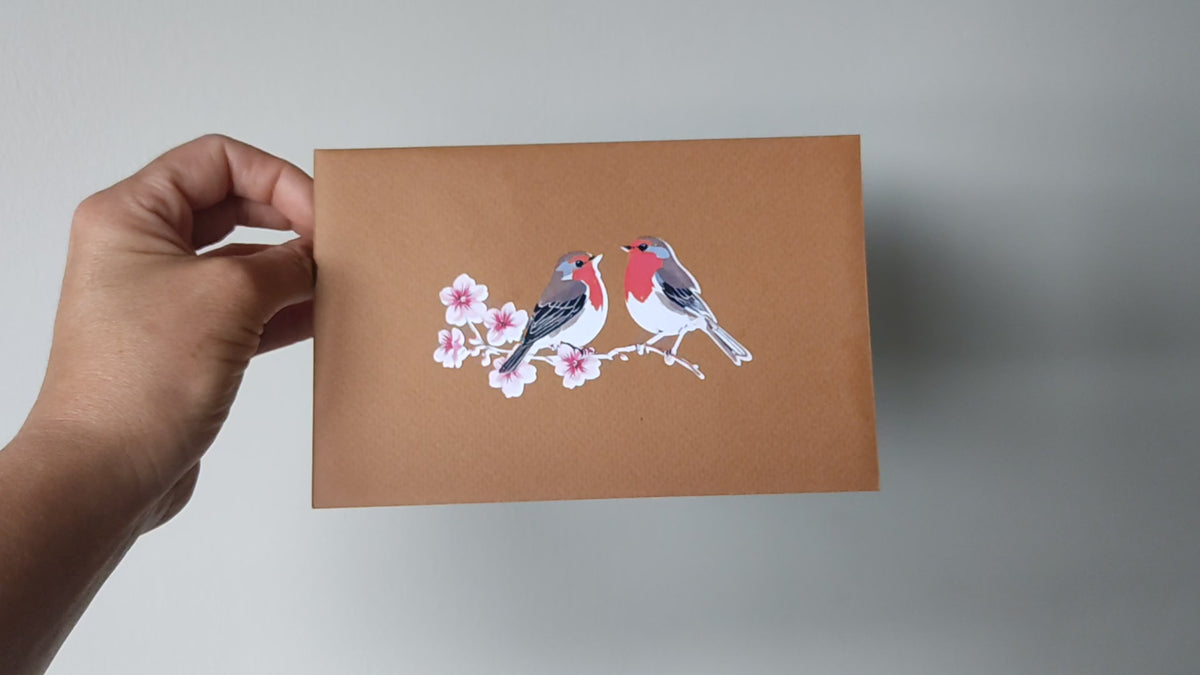 Cherry Blossom Robins