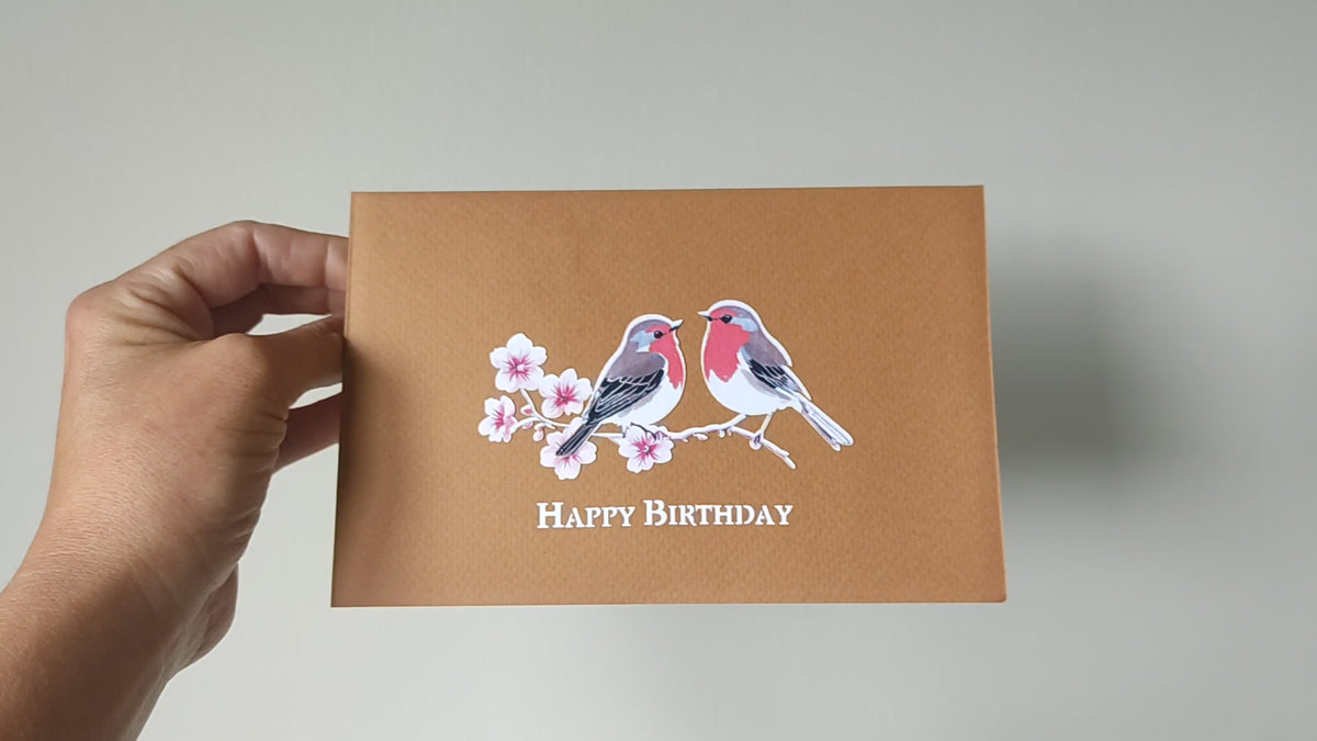 Birthday Blossom Robins
