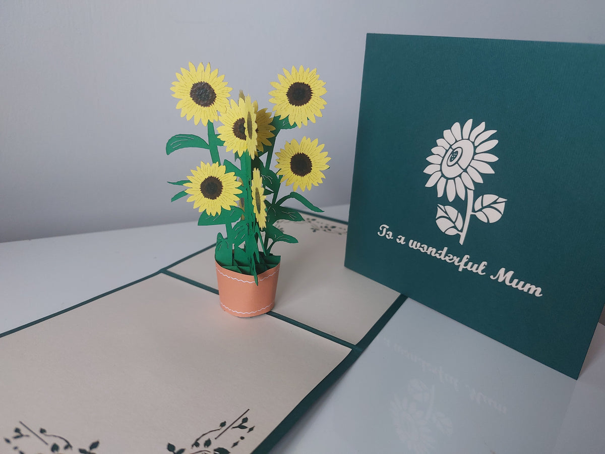 To a wonderful Mum sunflower