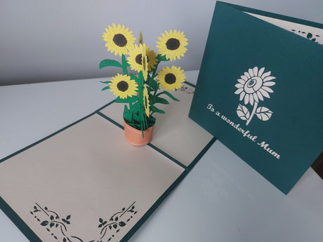 To a wonderful Mum sunflower