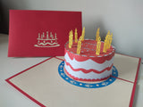 Birthday Cake Pop Up Card