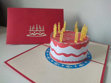 Birthday Cake Pop Up Card