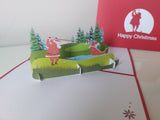 Santa teeing off