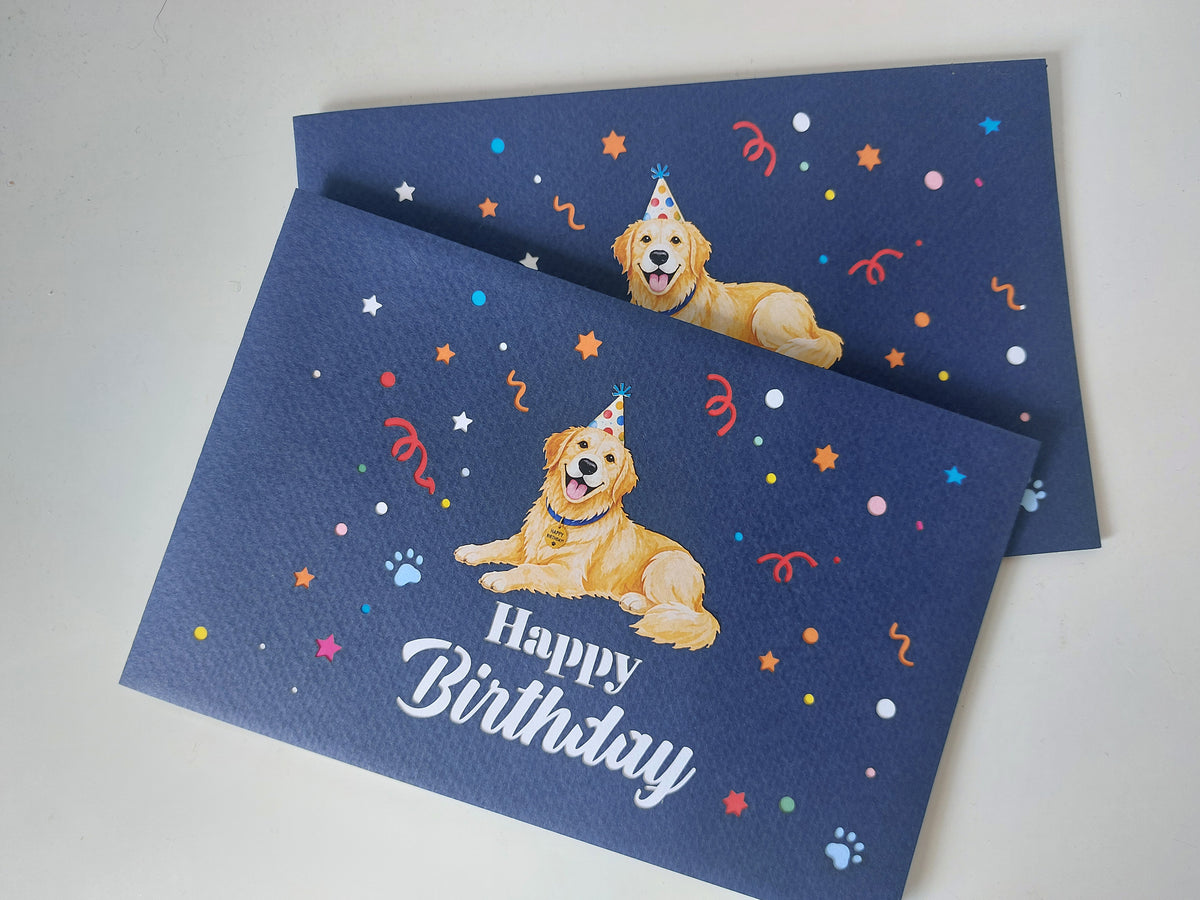 Birthday Golden Retriever