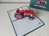 Christmas Vintage Tractor