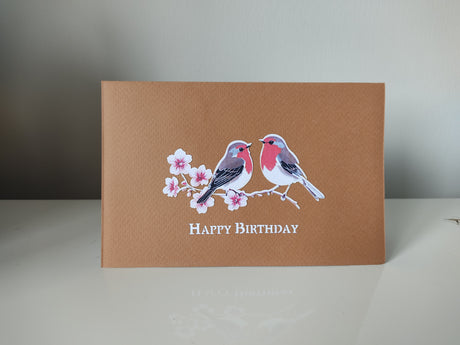 Birthday Blossom Robins