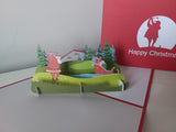 Santa teeing off