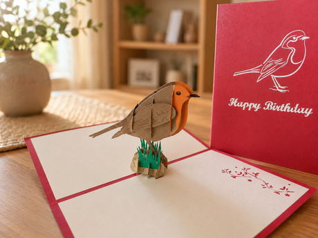 Robin Pop Up Card
