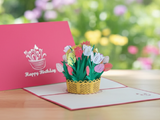 Birthday Tulip Basket
