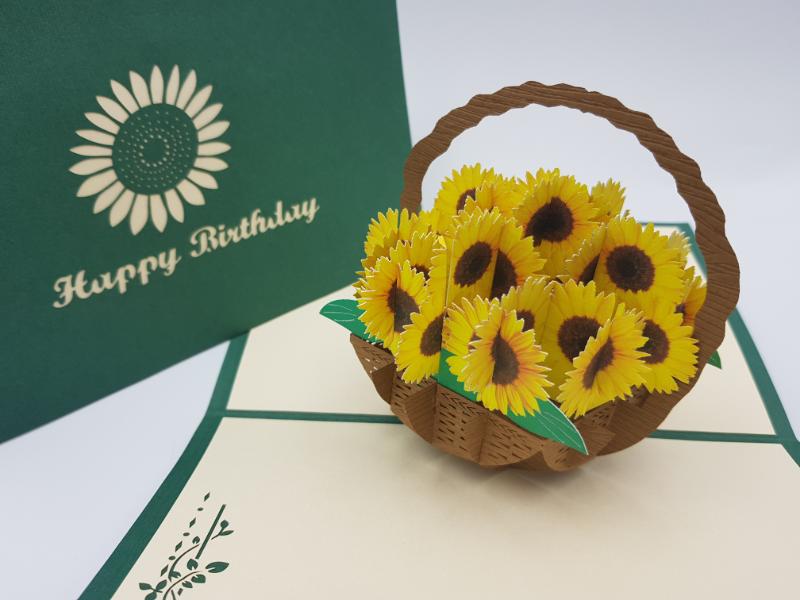 Birthday Sunflower Basket