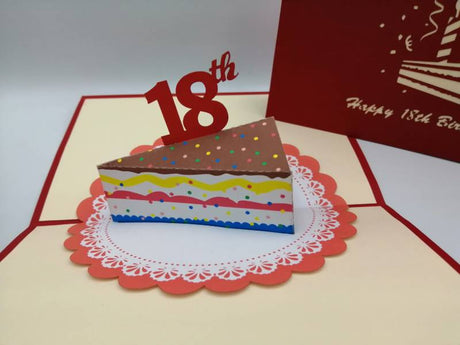 18th Birthday Slice of cake