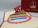 18th Birthday Slice of cake