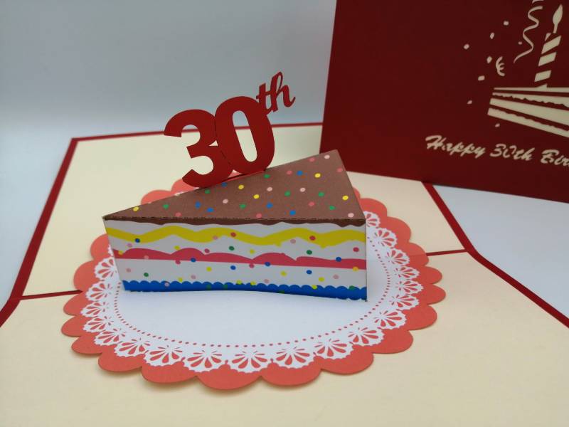 30th Birthday -  Slice of cake