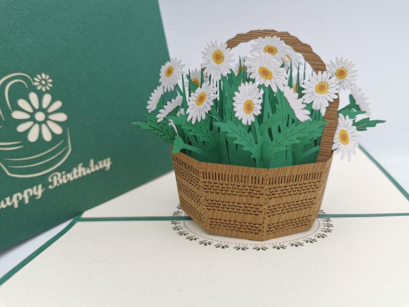 Birthday Daisy Basket