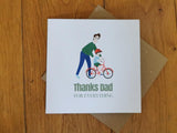 Thanks dad Illustrated card