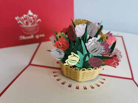 Thank You Tulip basket