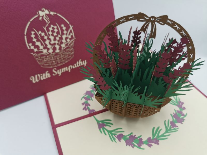 With Sympathy Lavender Basket