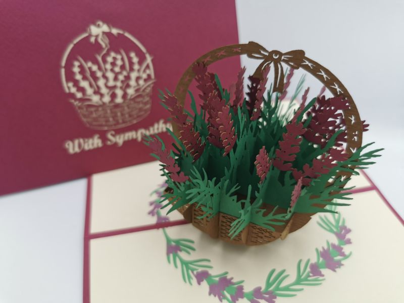 With Sympathy Lavender Basket
