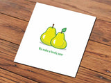 We make a lovely pear (2D card)