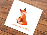 Fox Mum (Illustrated card)