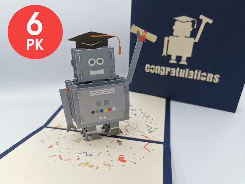 Graduation Robot (6 pack)